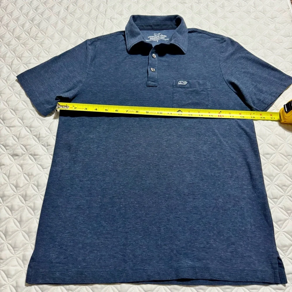 Vineyard Vines Seawall Edgartown Performance Golf Polo Cotton Navy Size Small - Picture 6 of 13